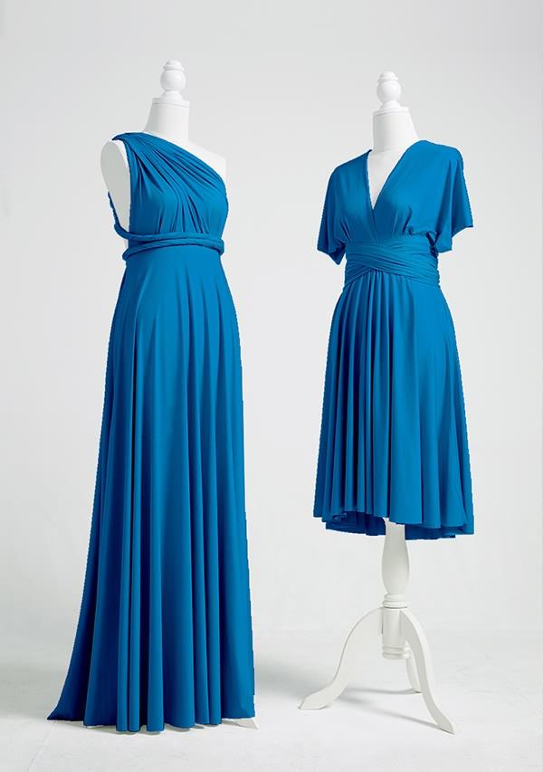 Shade Of Peacock Blue Anarkali Dress
