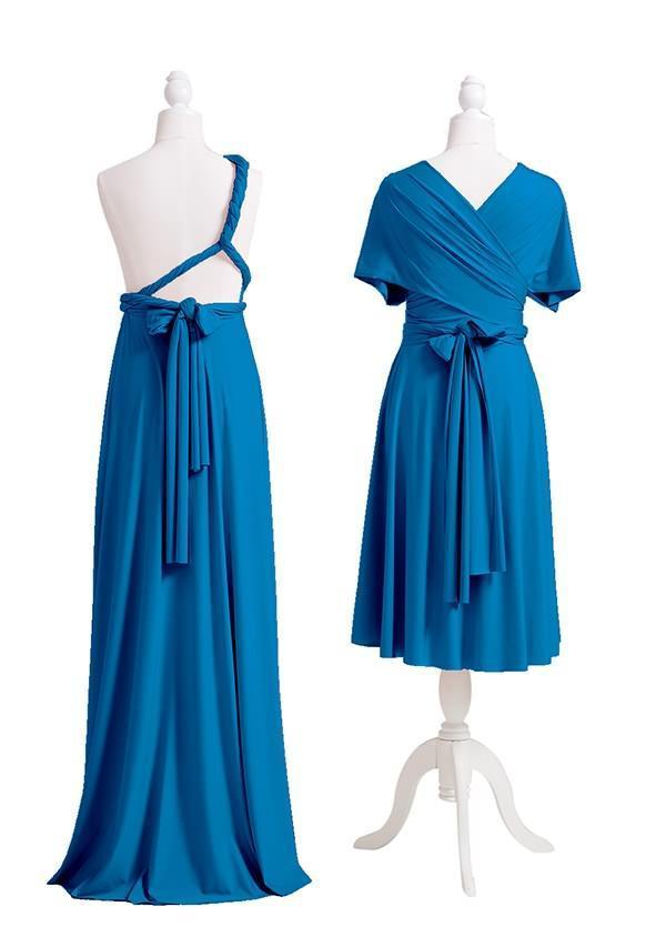 Peacock Blue Multiway Infinity Dress - InfinityDress.com