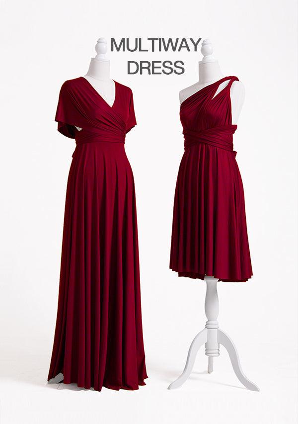 Buy Burgundy Infinity Dress, Wine Multiway Dress 