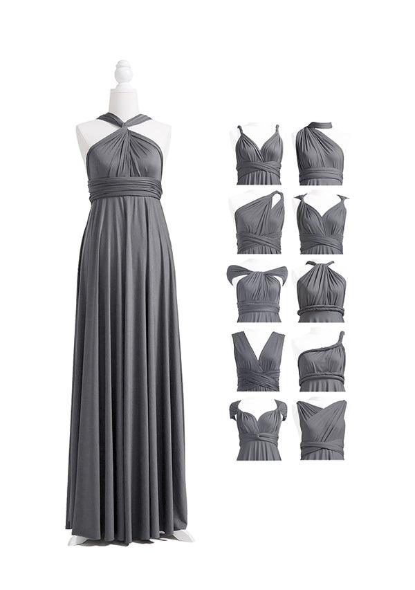 Charcoal Grey Multiway Infinity Dress