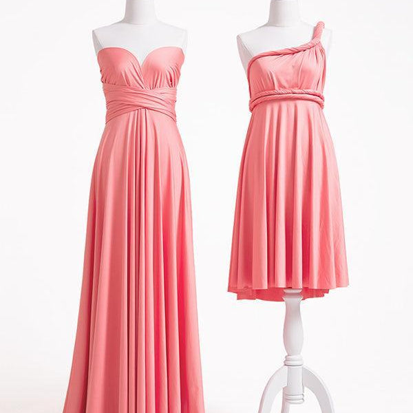 Coral Pink Multiway Infinity Dress