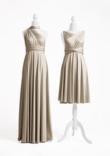 Taupe Multiway Convertible Infinity Dress