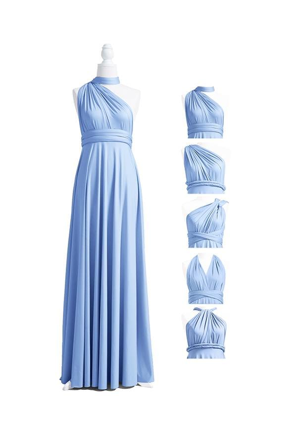 Dusty Blue Maxi Multiway Convertible Infinity Dress