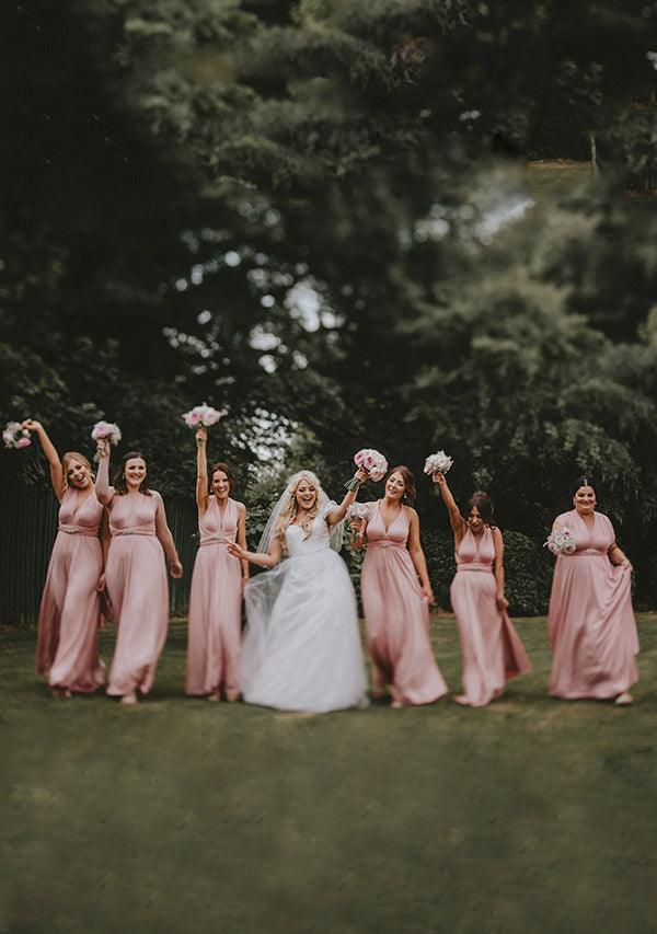 CORAL Bridesmaid Dress/ CUSTOM LENGTHS/ Convertible Dress