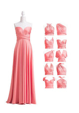 Coral Pink Multiway Infinity Dress