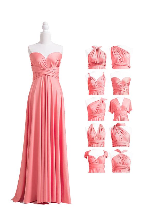Coral Pink Multiway Infinity Dress