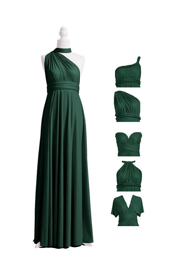 Dark Green Maxi Multiway Infinity Dress