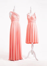 Peach Coral Multiway Infinity Dress