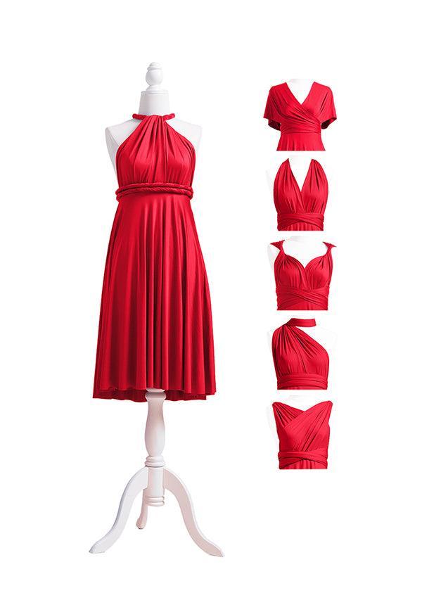 Red sales multiway dress