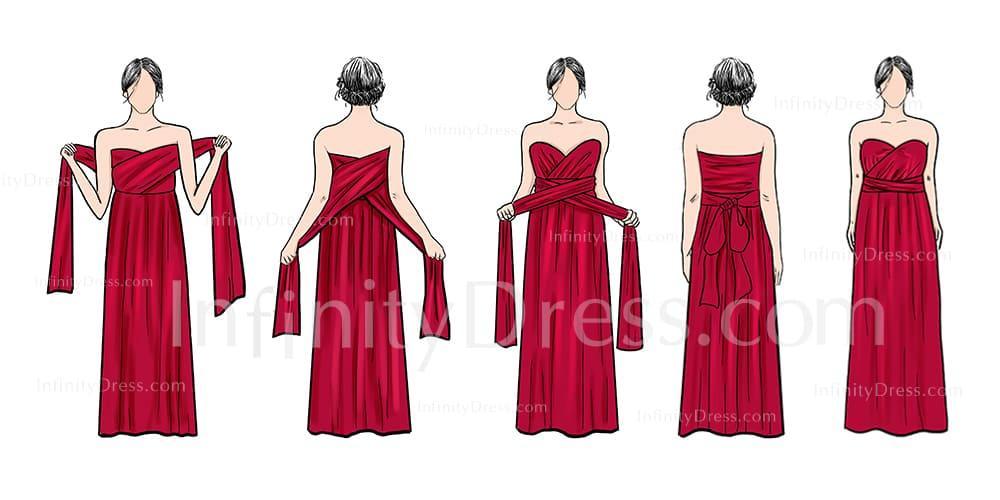 infinity dress strapless
